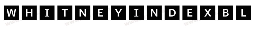 WhitneyIndexBlack Ro字体转换